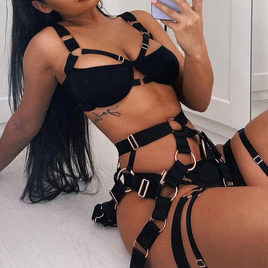 Sensual Goth Harness Set