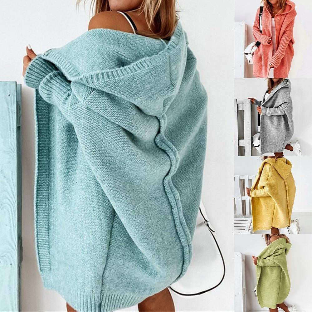 Mid-length Batwing Sleeve Cardigan