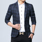 Gentlemen's Plaid Blazer
