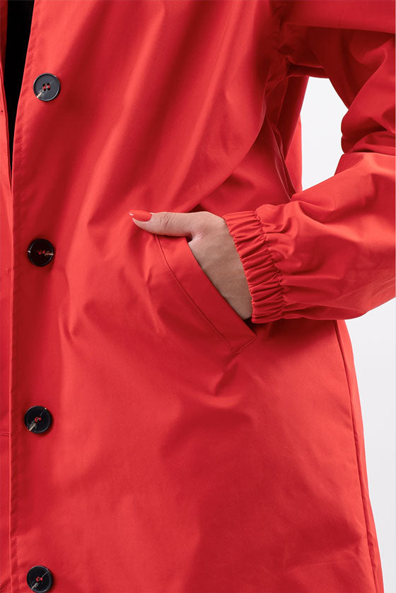 CRIMSON RED WINDBREAKER