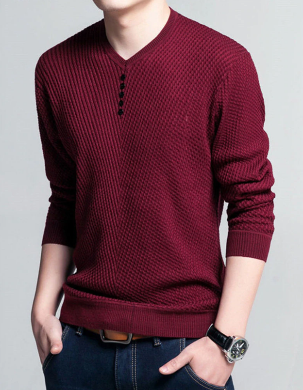 Thin V Neck Sweater