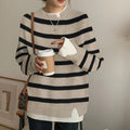 Elegant Striped Long Sleeve Sweater