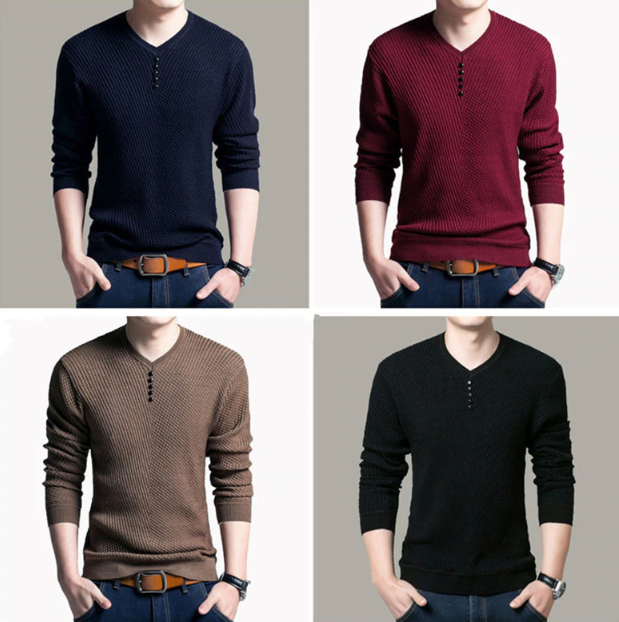 Thin V Neck Sweater
