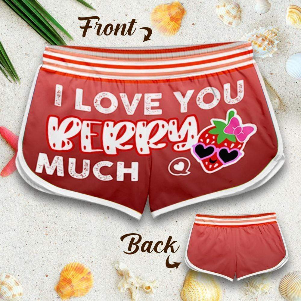 Couple Matching - I Love You Berry Much - Shorts