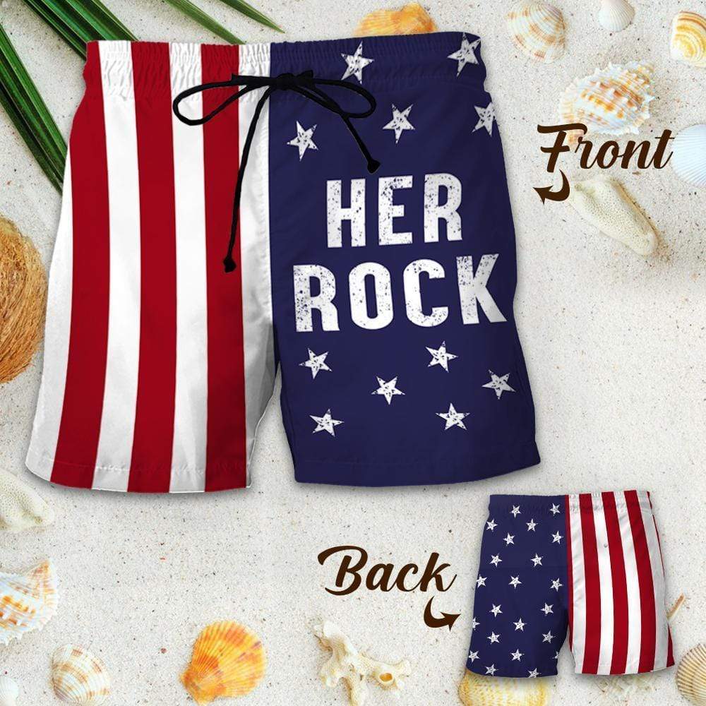 Couple Matching - Her Rock And His Peace - Shorts