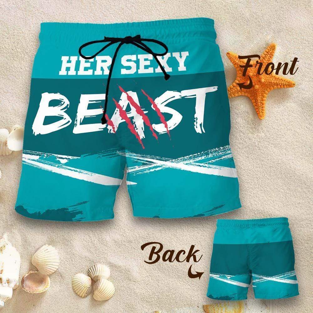 Couple Matching - Sexy Beast And Wild Beauty - Shorts