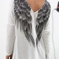 Angel Wings on Back V-neck T-shirt